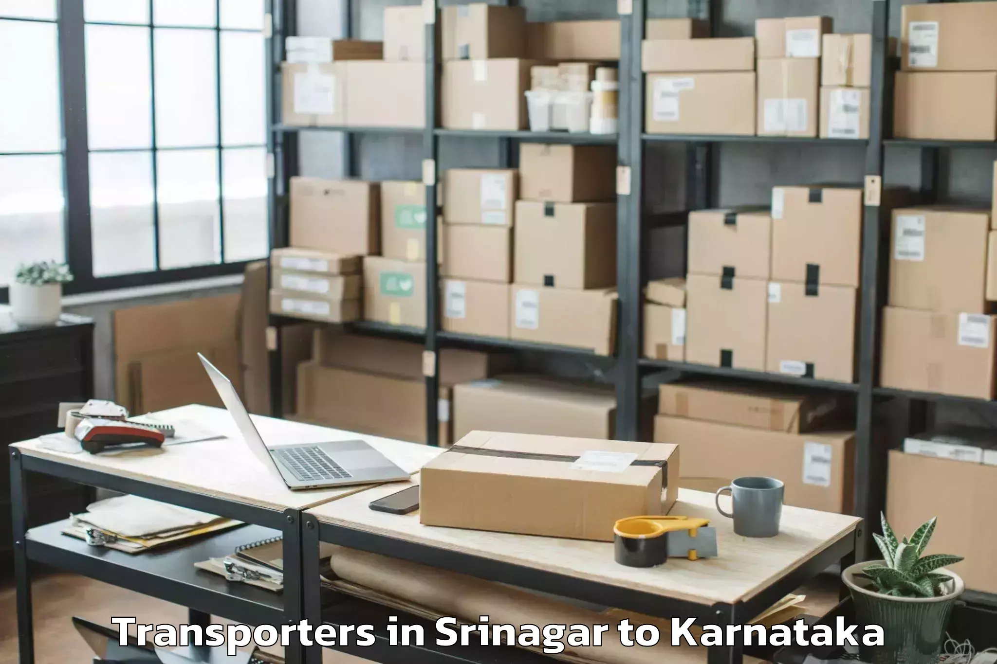 Affordable Srinagar to Shivamogga Transporters